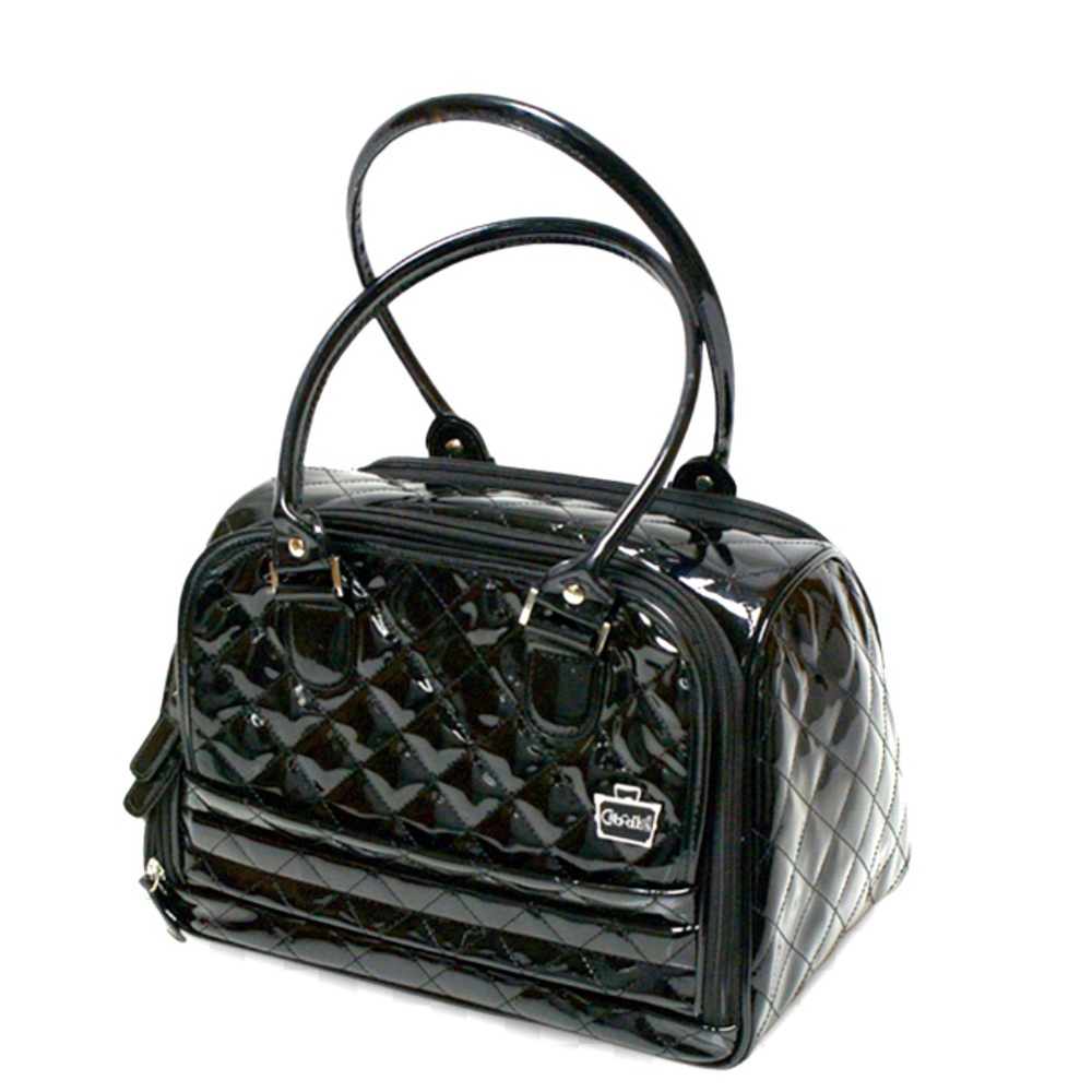 Caboodles Black Pantent Faux Leather Femme Fatale Makeup Organizer